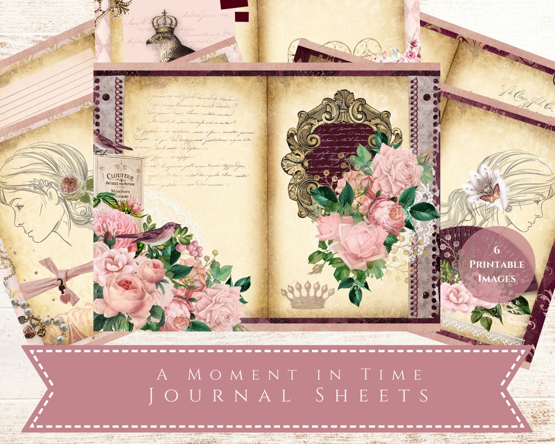 Junk Journal Printable, Printable Papers, Journal Pages, Vintage Junk
