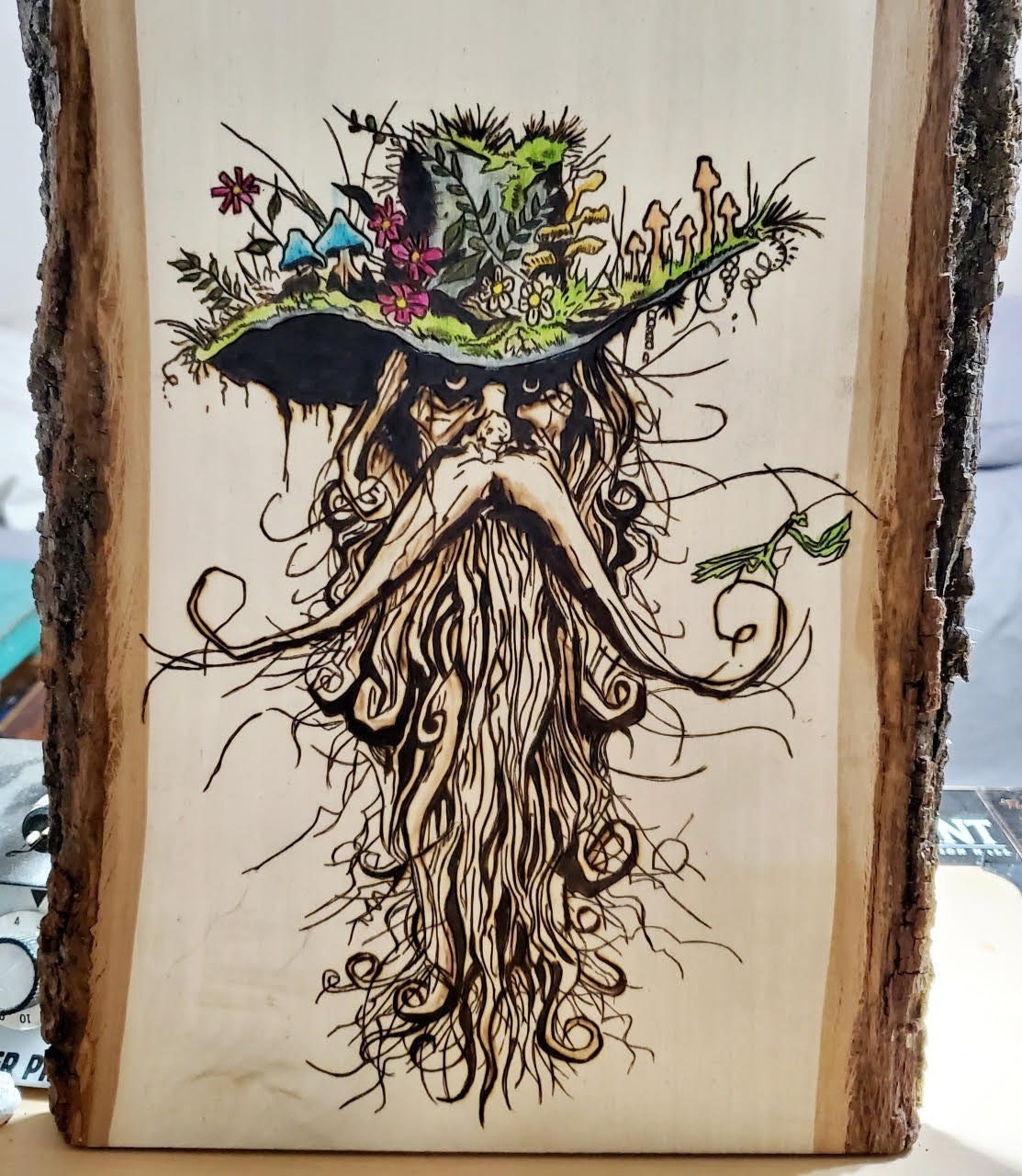 Wood Burning Wall Art Wizardly Roots Etsy