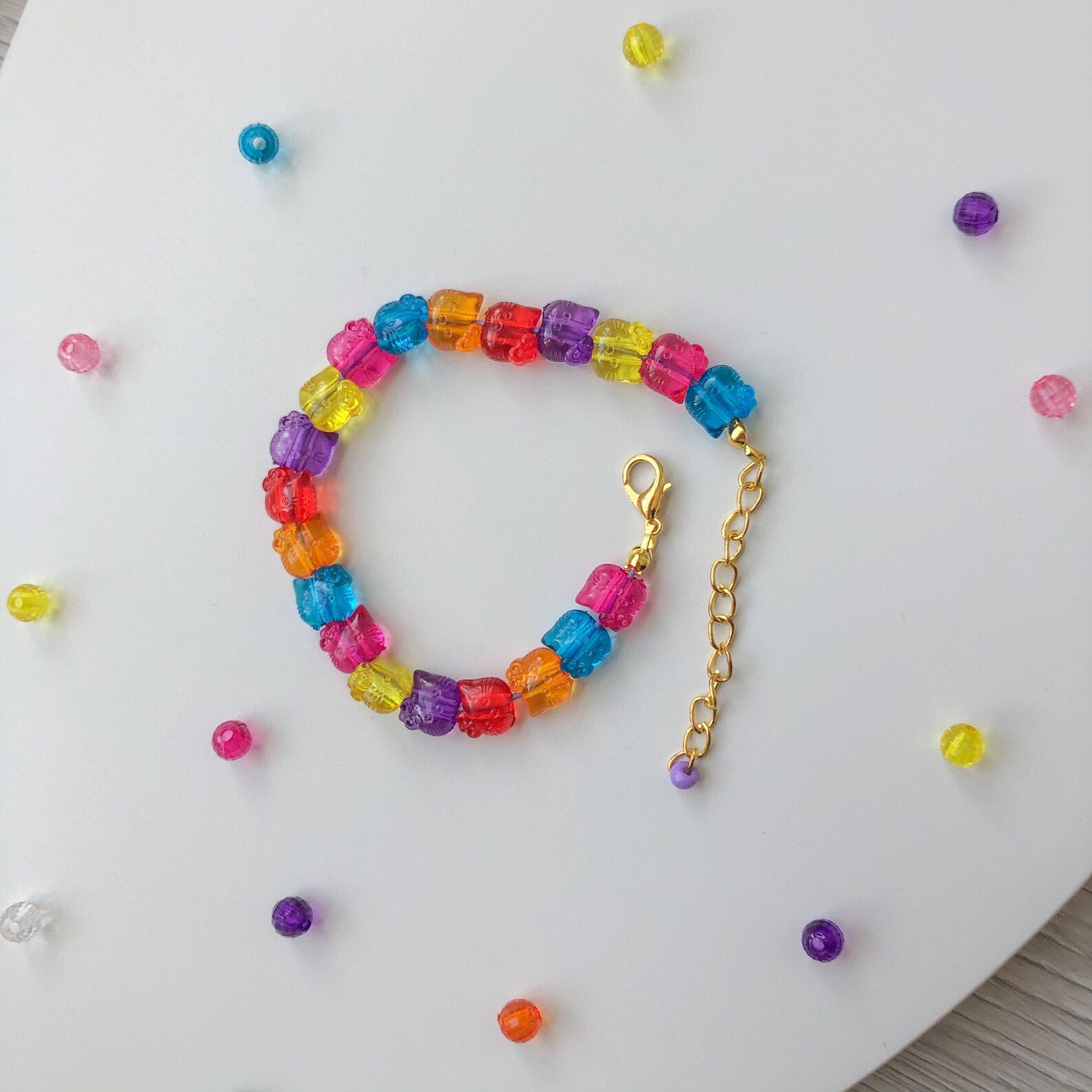 Beaded Bracelet Y2k bracelet Vintage style Hippie Jewelry Etsy