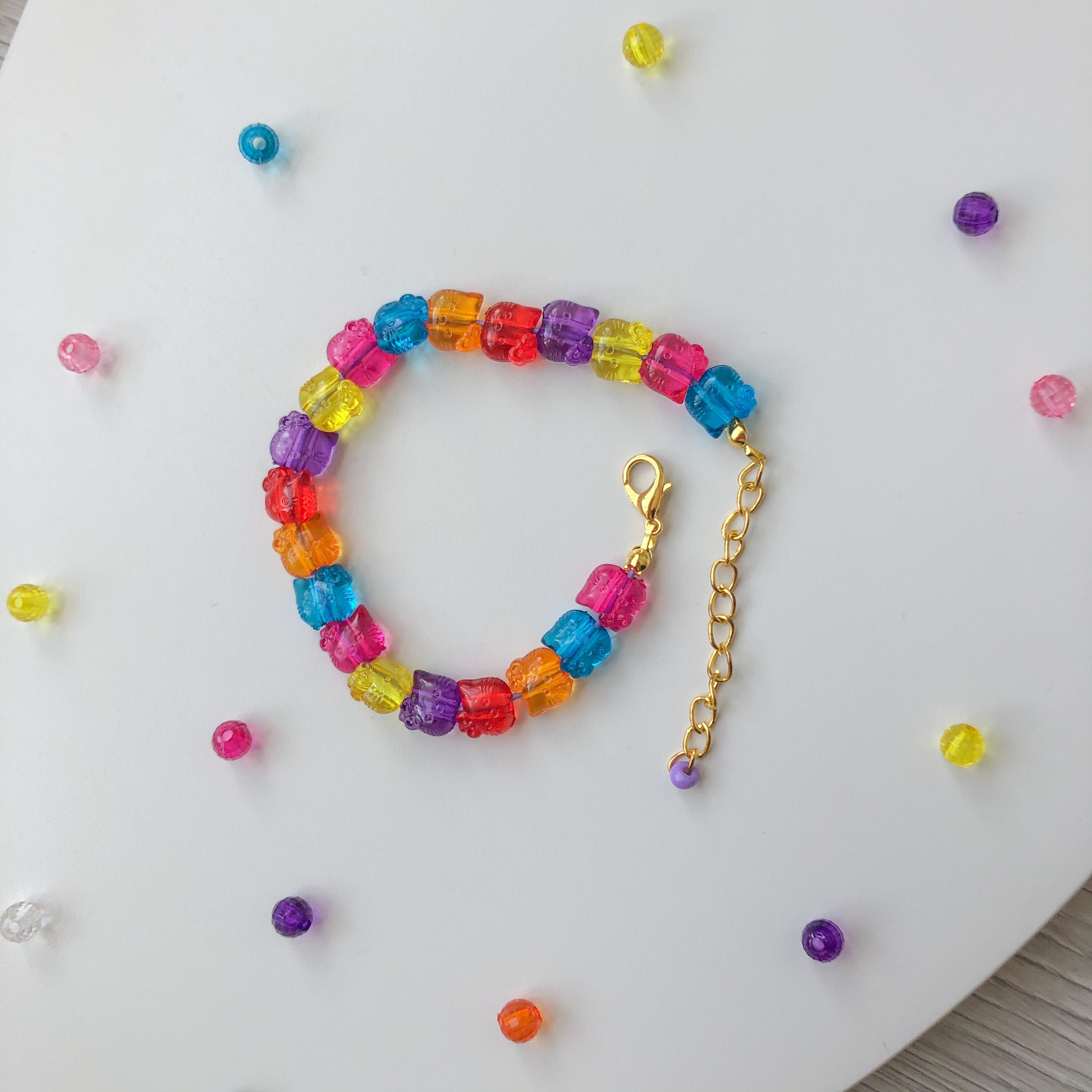 Beaded Bracelet Y2k bracelet Vintage style Hippie Jewelry Etsy