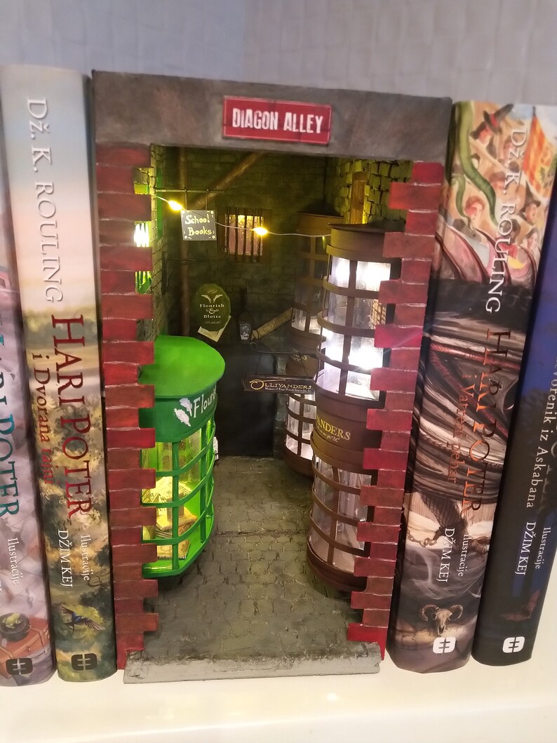 Book Nook Diagon Alley Harry Potter Etsy