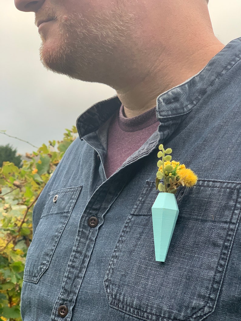 Geometric Boutonnière Holder Fun Flower Holder Etsy