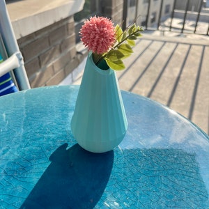 FIRE SALE! Teal Teardrop 3-D Printed Bike Vase, Bicycle Handlebar Vase Accessory, Gift for Bicyclist, Bike Accessories for Girls