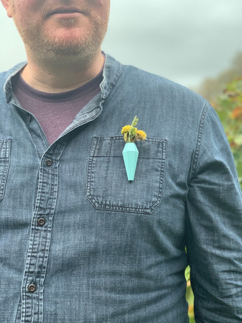 Geometric Boutonnière Holder Fun Flower Holder Etsy