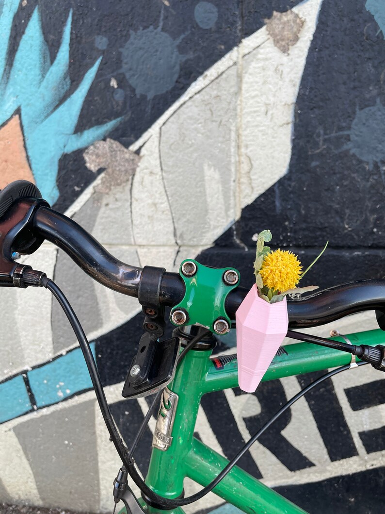 Geometric 3D Printed Mini Bike Vase Bicycle Handlebar Vase Etsy