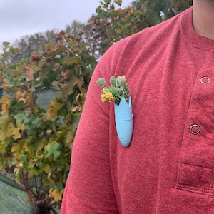 Bullet  Magnetic Boutonnière Holder, Fun Flower Holder Brooch, Lapel Vase Boutonnière, Colorful Corsage Decorative Holder