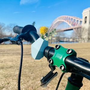 NOW DISCOUNTED: Simple 3-D Printed Mini Bike Vase, Bicycle Handlebar Vase Accessory, Gift for Bicyclist, Bike Accessories for Girls