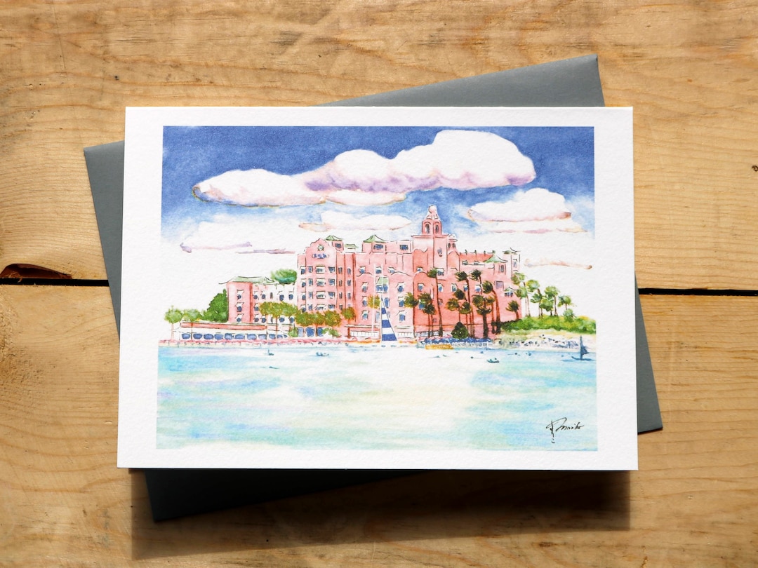 Royal Hawaiian Cards, Royal Hawaiian Note Card, Waikiki Beach Card