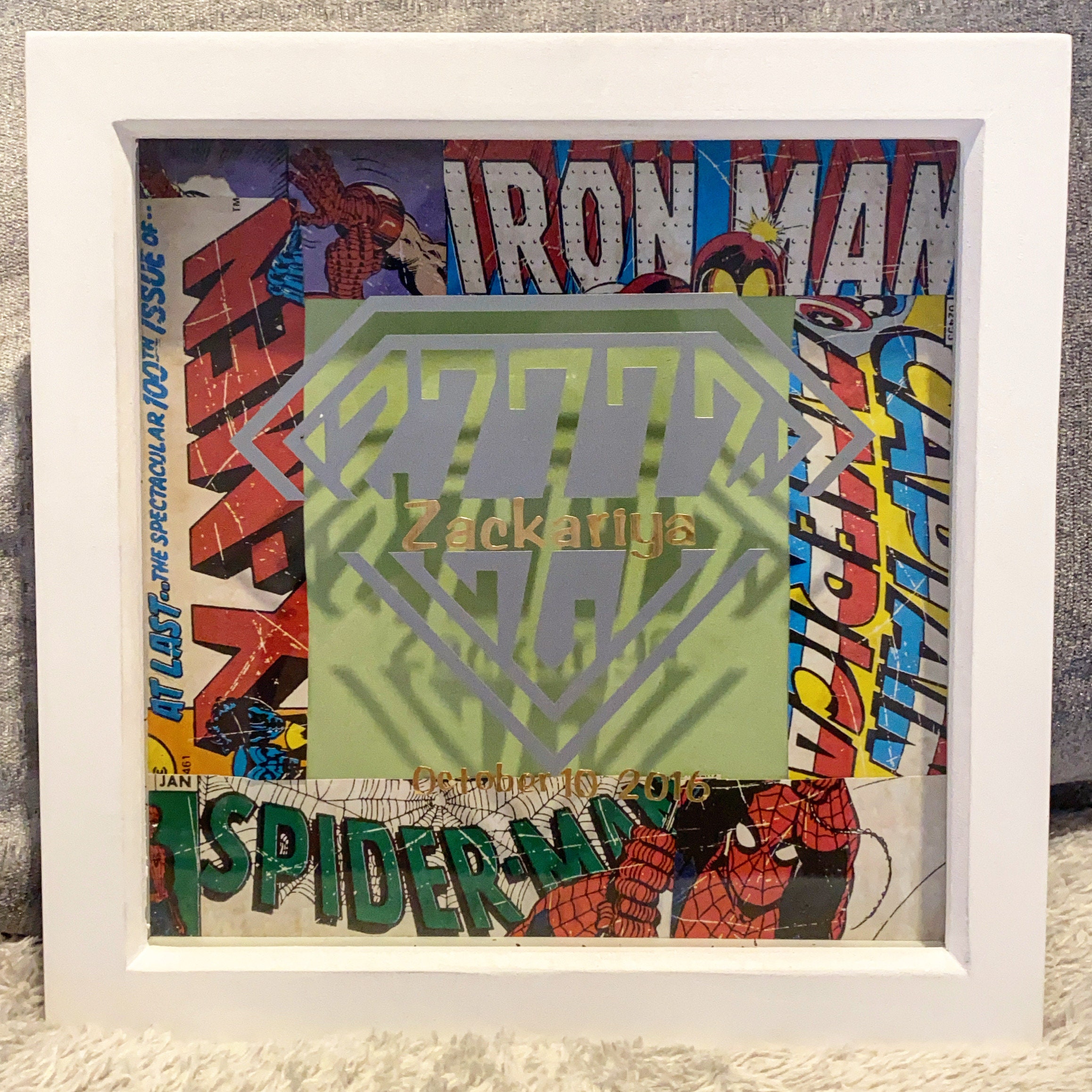 3D Avengers/ Superhero Shadow Box frame | Etsy