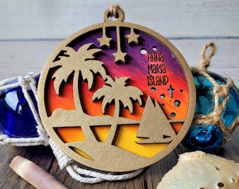 Segelboot Personalisierte Weihnachtsverzierung - Benutzerdefinierte Segel Ornamente - 2023 Urlaub Dekor - Bootfahren - Nautik - Strand - Beachy - Urlaub