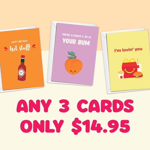 Greeting Card Mixed Pack | Choose any 3 greeting cards for only 14.95!