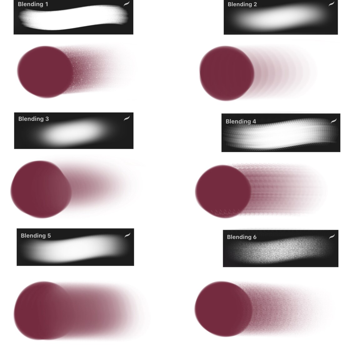 12 BLENDING Smudge Brushes for Procreate Etsy UK