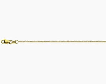 14K Gold Round Wheat Chain (Small)