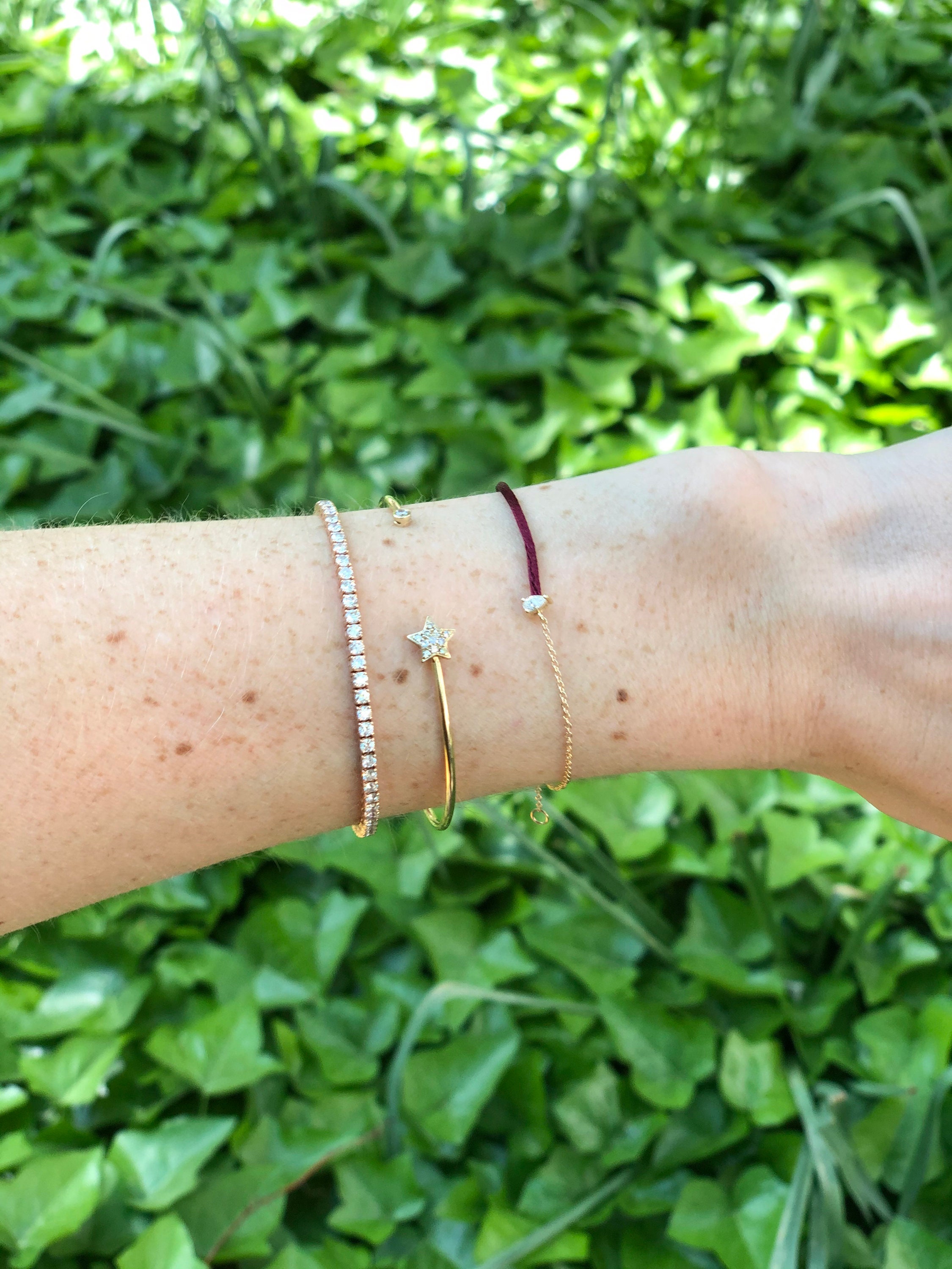 Diamond String Bracelet Custom String Bracelet Nylon String Etsy