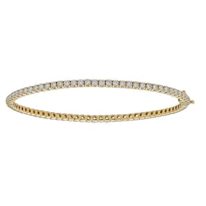 18K Gold Diamond Bangle | 18K Yellow Gold | 18K White Gold | 18K Rose Gold