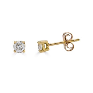 Single Diamond Stud · Tiny Diamond Studs · Mini Diamond Studs · Real Diamond Stud Earrings · Genuine Diamond Stud Earrings · 14K Gold Studs