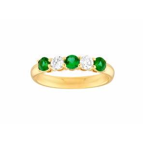 Geburtsstein Ring • 5 Steine Mutters Ring • Individueller Geburtsstein Gold Ring • Personalisierter Geburtsstein Schmuck • Stapelbarer 14k Geburtsstein Ring
