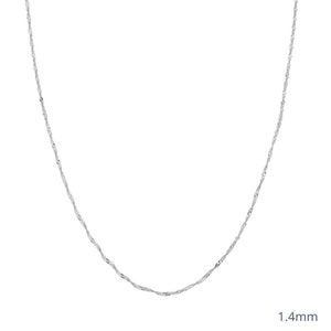 Singapore Chain - Singapore Necklace, Twist Chain Necklace, 14K Gold Chain Necklace, Gold Twisted Chain Necklace, Replacement Chain Designer