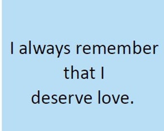 45 Self-Love Affirmation Cards Printable, Positive Affirmations, Self-Esteem, Boost Confidence, Inspirational Cards, Self-Worth