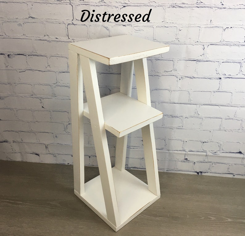 Small Wooden Side Table With Storage Shelf Classic Simplistic Etsy