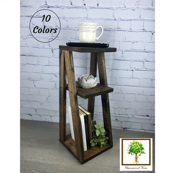 Small Wooden Side Table with Storage Shelf Classic Simplistic End Table Apartment Household Essential Nightstand Bedside Table Furniture