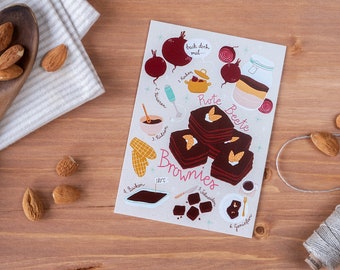 Recipe Postcard "Beetroot Brownies"