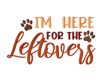 Funny Dog Saying Machine Embroidery Design for Thanksgiving Bandana