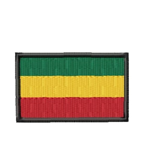Afrikanische Flagge Maschinenstickereien, 7 Größen