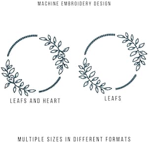 Floral Circle Frame Machine Embroidery Designs: Botanical Monogram Patterns