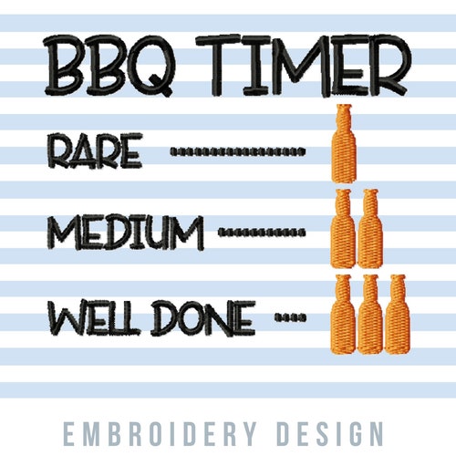 Men Grill Apron Machine Embroidery Designs Bbq Embroidery Etsy