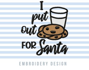 Christmas Adult Humor Embroidery Patterns, Funny Christmas Embroidery Designs, Milk and Cookies Embroidery Files, Santa Funny Sayings Pes