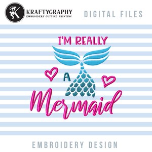 Beach Embroidery Designs, Mermaid Embroidery Pattern, Tank Top Embroidery Stitches, Summer Embroidery Sayings, Ocean Embroidery File
