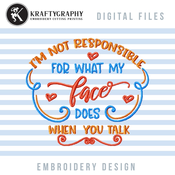 Sarcastic Machine Embroidery Designs, Funny Embroidery Patterns, Adult Humor Pes Files, Snarky Jef Word Art, Sarcasm Hus, Rude Embroidery