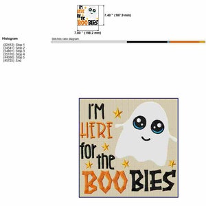 Funny Halloween Baby Bibs Machine Embroidery Designs, Hilarious Toddler Embroidery Patterns, Cute Ghost Pes Files, Applique Embroidery image 7