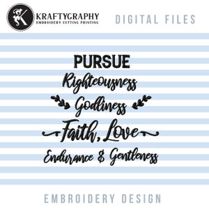 Bible Verses Embroidery Designs, Religious Embroidery Quotes, Faith Embroidery Patterns, Catholic Pes Files, Christian Jef Files, Dst