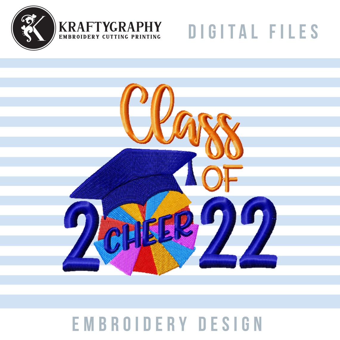 Class of 2022 cheer machine embroidery designs cheerleader  etsy Class of 2022 cheer machine embroidery designs cheerleader  etsy