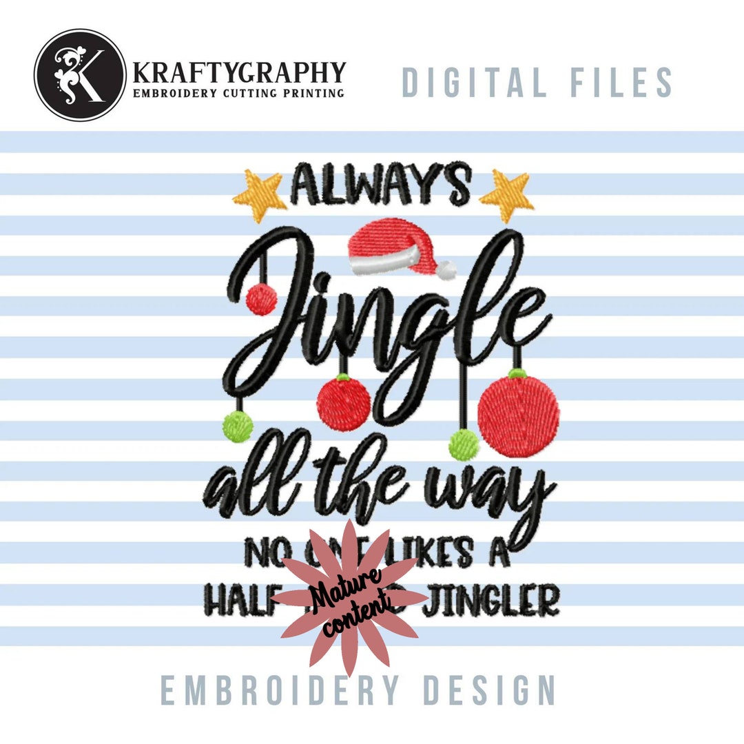 Funny Christmas Embroidery Designs Adult Humor Embroidery Etsy