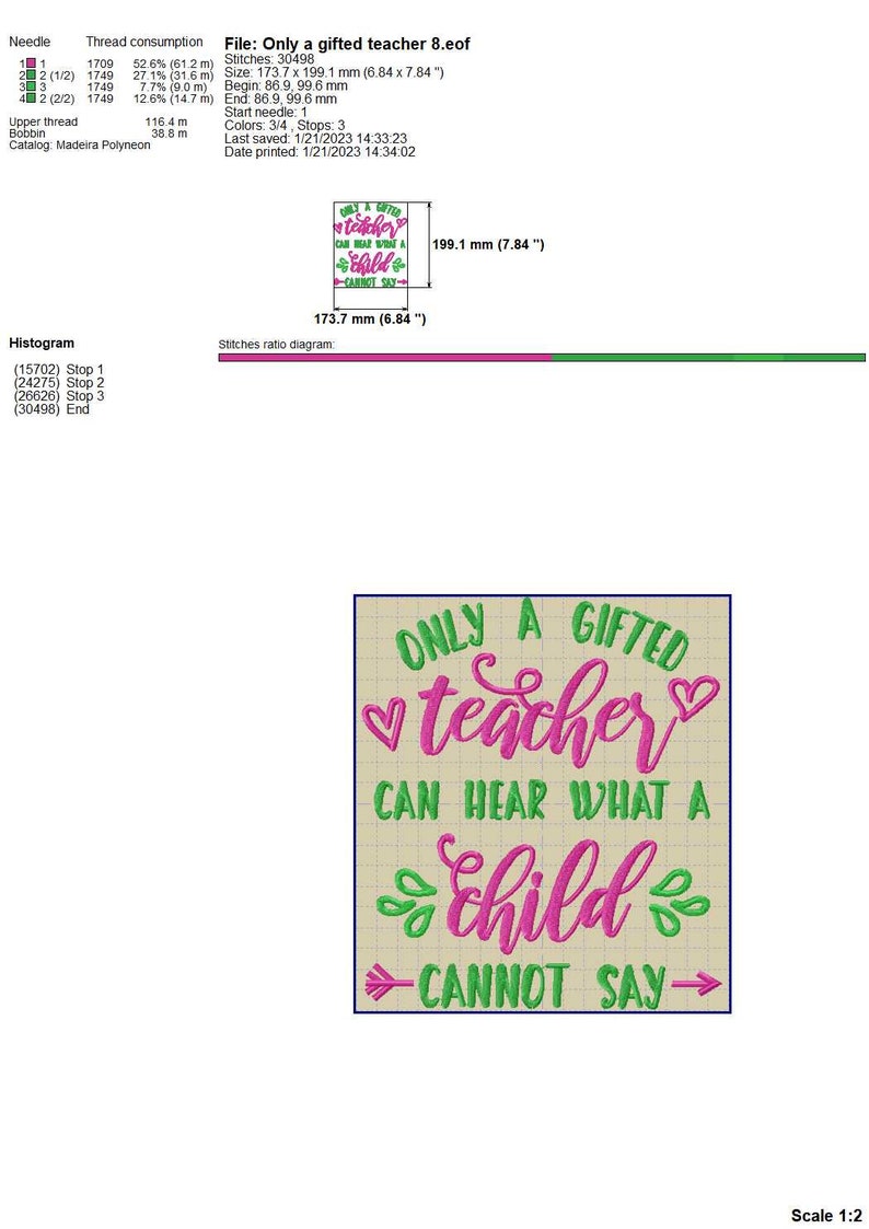 Gifted Lettering Gifted Teacher Embroidery Design: Autism Teacher Saying (machine Files ...