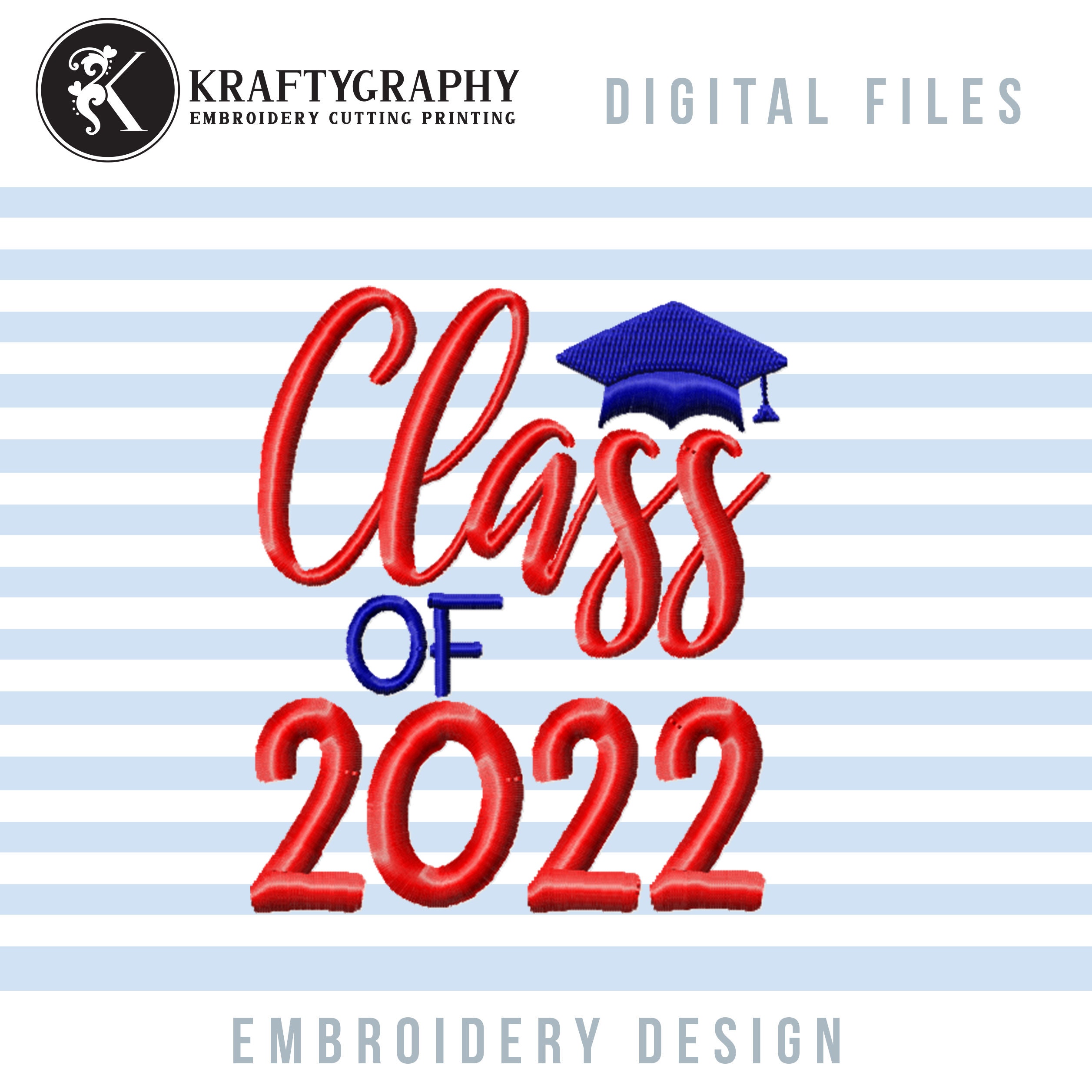 Class of 2022 Machine Embroidery Design Bundle Pandemic Style - Etsy
