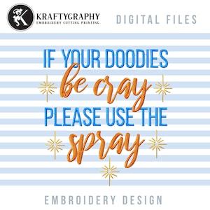 Funny bathroom embroidery design, Bath hand towel embroidery files for machine, multiple sizes