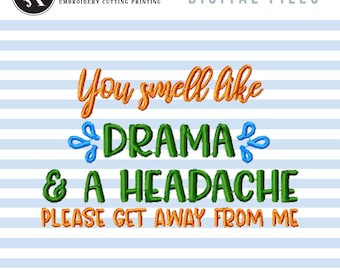 Sarcastic Machine Embroidery Designs, Funny Embroidery Patterns, Mean Sayings Pes Files, Snarky Quotes Jef Files, Adult Humor Embroidery