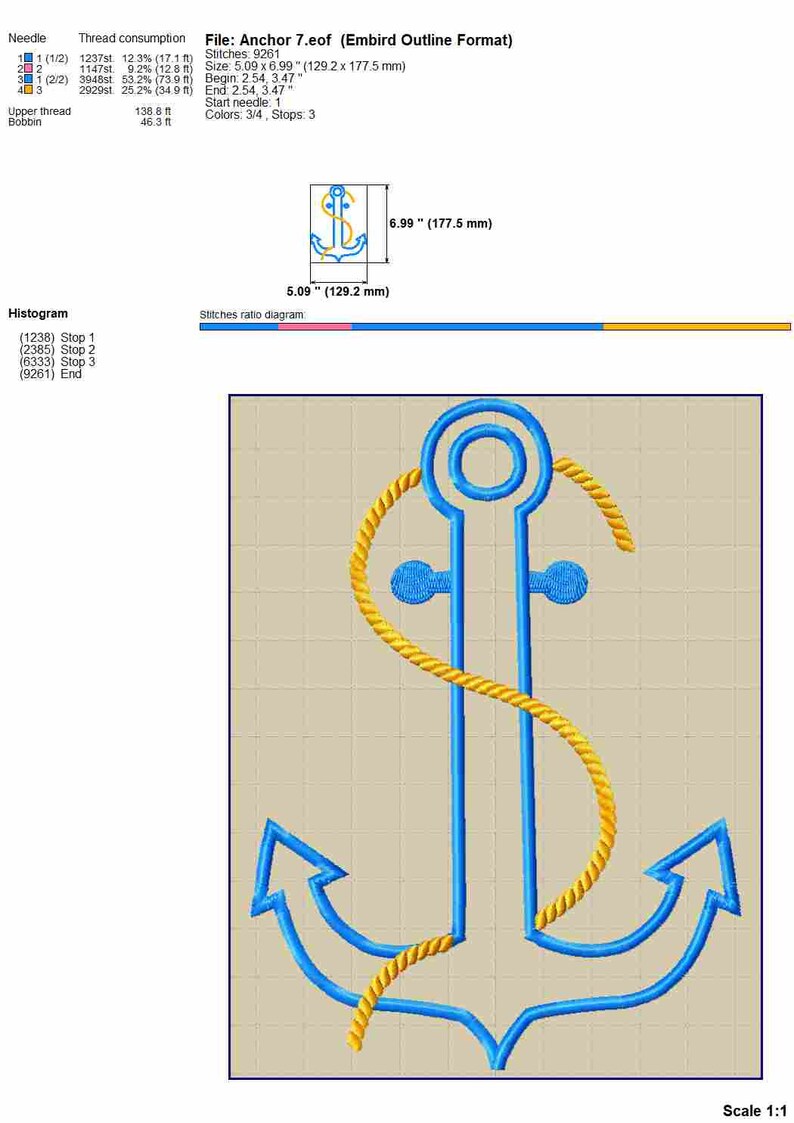 Anchor Machine Embroidery Designs Anchor Applique Anchor - Etsy