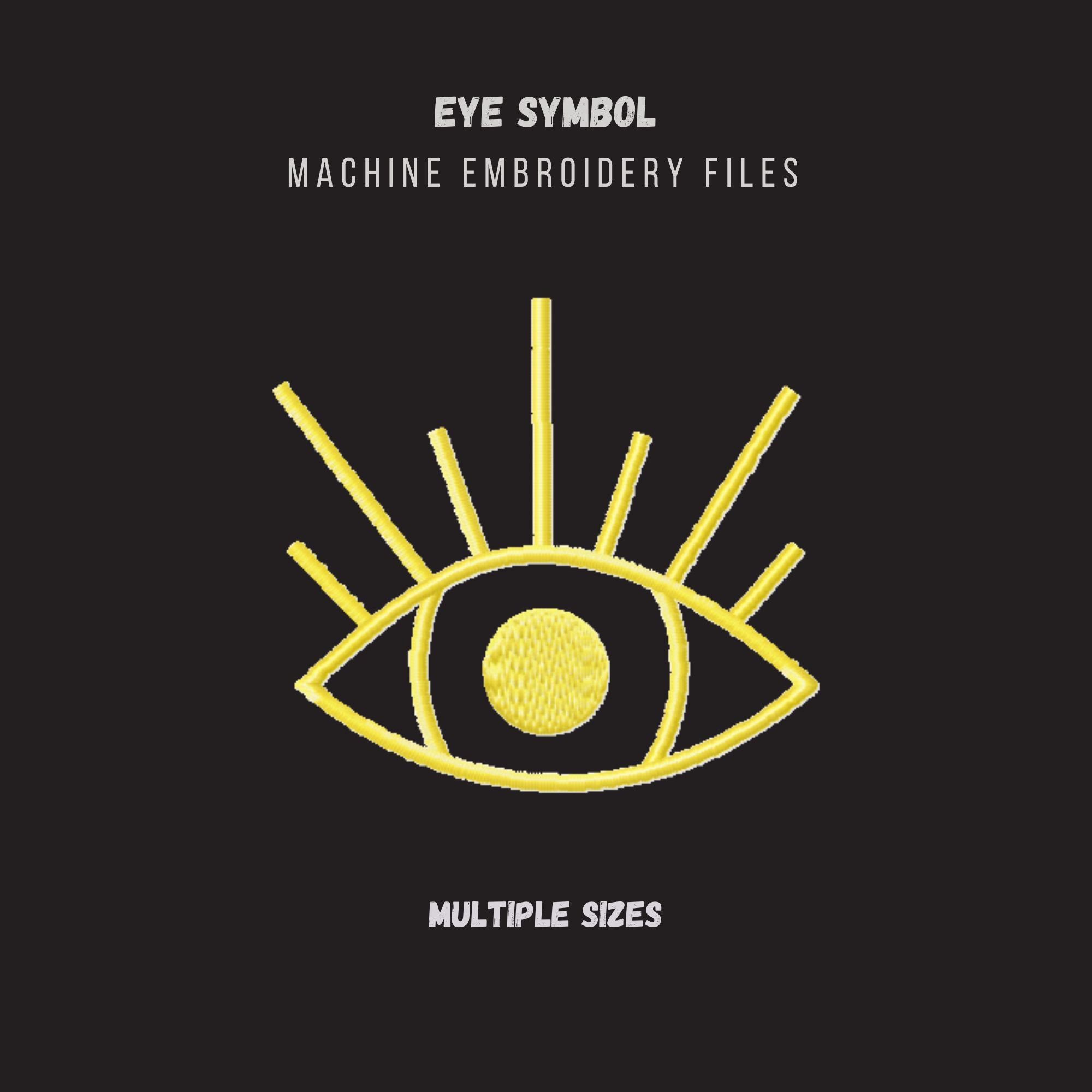 Witch Eye Machine Embroidery Design: Mystical Celestial Runes - Etsy