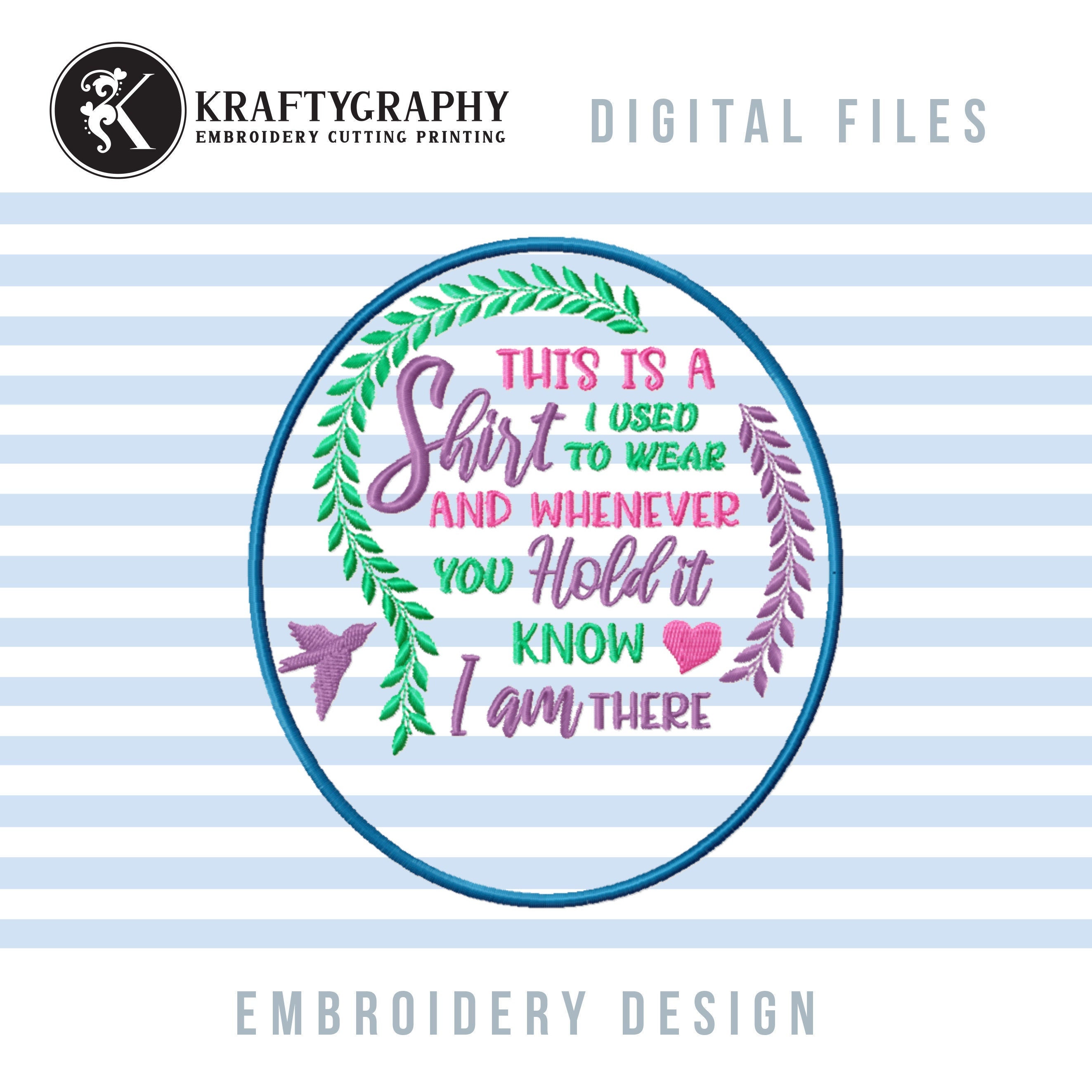 Memorial Machine Embroidery Designs Grief Embroidery Etsy Singapore