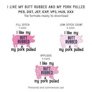 Funny Grill Machine Embroidery Design for Aprons: BBQ Sayings