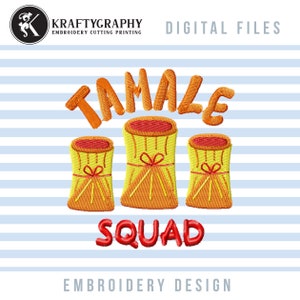 Tamale Machine Embroidery Design: Mexican and Latino Food