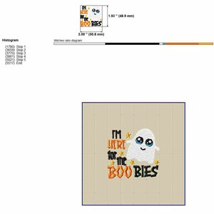 Funny Halloween Baby Bibs Machine Embroidery Designs, Hilarious Toddler Embroidery Patterns, Cute Ghost Pes Files, Applique Embroidery image 2