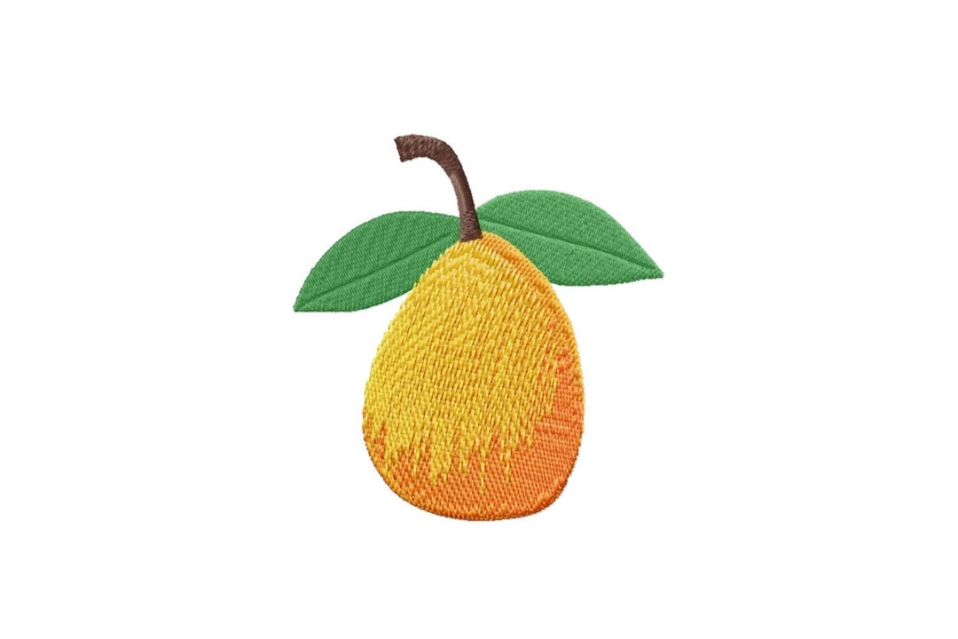 Simple Mango Embroidery Design for Machine Fill Stitch With 9 - Etsy
