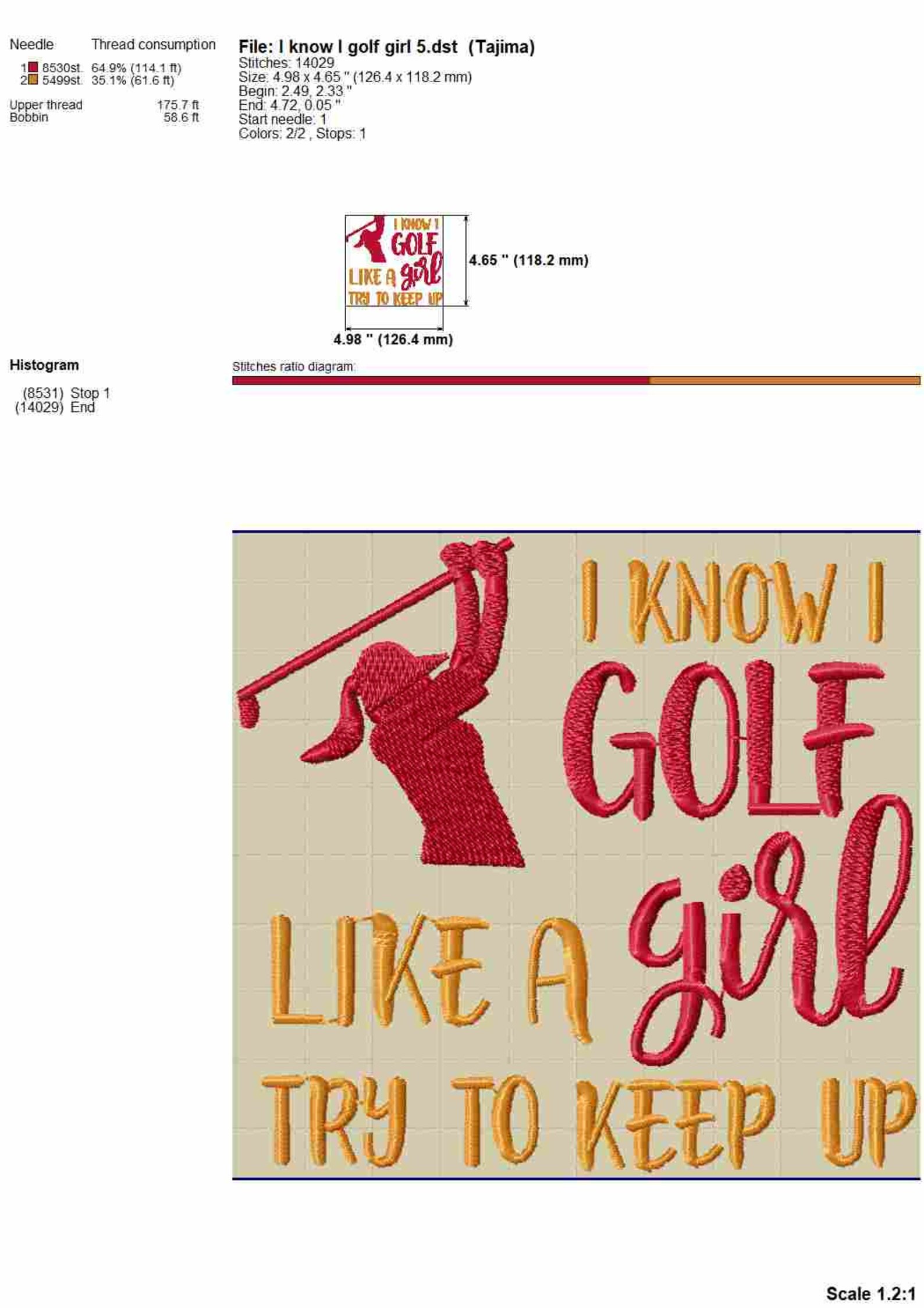 Funny Golf Machine Embroidery Designs for Women Golf Bag Etsy