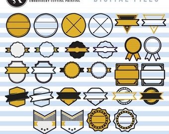 Patch Embroidery Designs Bundle: Fill Stitch Applique Machine Files